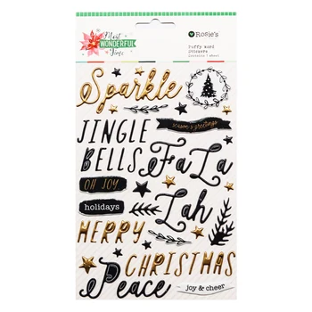 CRZCrafter Puffy word stickers Christmas self adhesive for Scrapbooking Card making Journal embellishments decoration
CRZCrafter Puffy word stickers Christmas self adhesive for Scrapbooking Card making Journal embellishments decoration