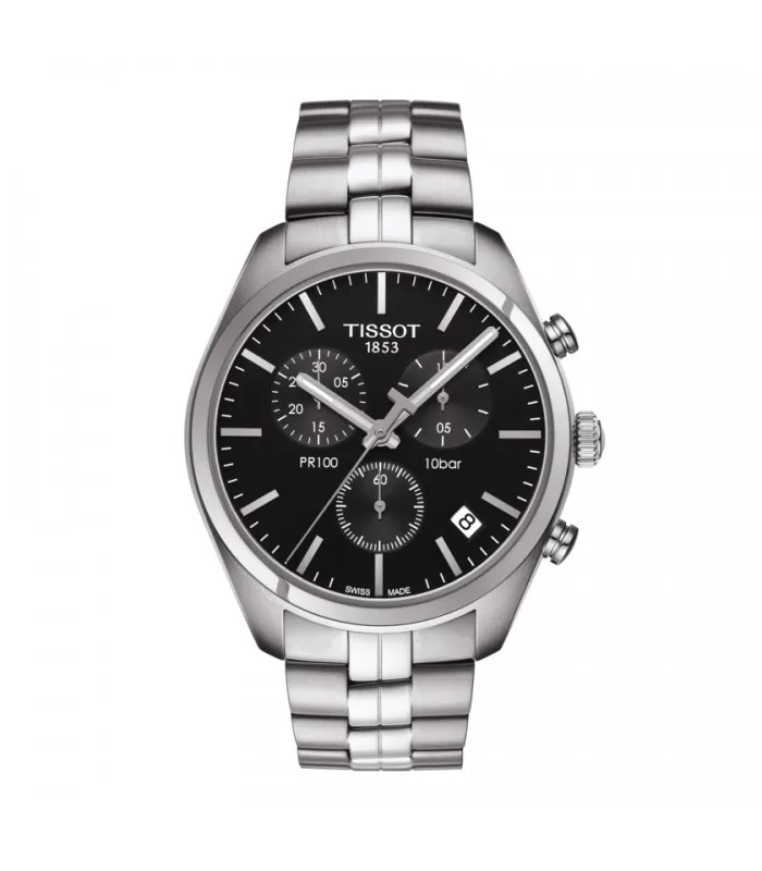 Tissot T-Classic PR 100 хронограф 41 мм нержавеющая сталь кварцевые часы мужские T101.417.11.051.00 |