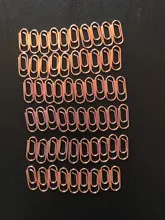 Tutú-suministros de oficina eficaces, mini Clip de Color plateado, marcador de Metal, accesorios de oficina, Clips de papel, Clip de retales, H0082