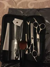 YBLNTEK-Kit profesional de tijeras de peluquería, juego para cortar el cabello, peine, cola, capa, 7/9 unidades