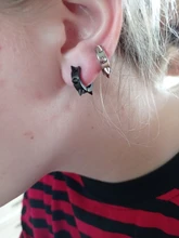Pendientes sin perforación de acero y titanio, joyería de personalidad, 6 espinas, Punk, para hombres y mujeres