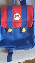 Mochila de lona con dibujos animados para niños, franjas de diferente Color, rojo, verde, bolsa de viaje, escolar