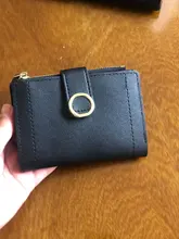 Cartera pequeña de piel de marca para mujer, billetera con Clip para billetes, 2021