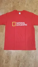 Camiseta de manga corta para hombre, prenda de vestir, de algodón, a la moda, con estampado de Discovery Nacional Geographic, gran oferta