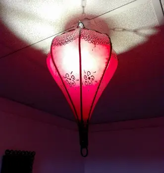 Moroccan Chandelier Lamp Lantern Leather Iron Henne Oriental Ethnic 1203 
Moroccan Chandelier Lamp Lantern Leather Iron Henne Oriental Ethnic 1203