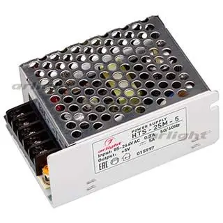 015997 power supply hts-25m-5 (5V, 5A, 25W)-1 pc Arlight
015997 power supply hts-25m-5 (5V, 5A, 25W)-1 pc Arlight