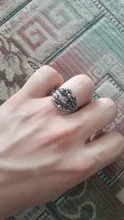 Anillo de estilo gótico para hombre y mujer, sortija de serpiente con diseño de garra de dragón y animales, Estilo Vintage, Punk, Hip Hop, apertura ajustable, regalo de joyería