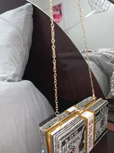 Bolso de cristal con diseño de dólar para la noche, Cartera de mano con diseño de diamantes de lujo, para fiestas, bodas y cenas
