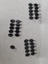 18x25mm 13x18mm 10x14mm 10 unids/lote clásico 9 colores en francés palanca pendientes en blanco/Base forma Oval cabochons pendientes