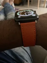 Correa de cuero para Apple watch, banda de 44mm, 40mm, 38mm, 42mm, iWatch, pulsera de una sola vuelta, reloj para Apple watch series 5 4 3 se 6