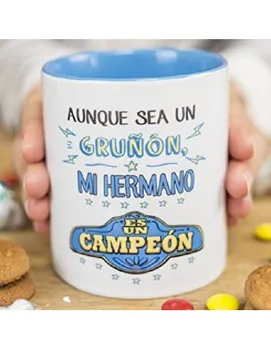 CERAMIC CUP SLOGAN MIND MARAVILLOSA' EVEN TO GRUMPY. MY BROTHER IS TO CAMPEON'
CERAMIC CUP SLOGAN MIND MARAVILLOSA' EVEN TO GRUMPY. MY BROTHER IS TO CAMPEON'