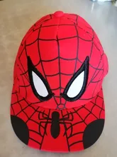 Gorra de béisbol con bordado para niños, gorro de béisbol con bordado de dibujos animados de Spiderman, ajustable, Hip-hop, transpirable, para verano, sombreros de niños