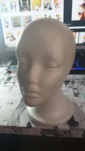 Soporte práctico de espuma para pelucas para cabezas de maniquí, soporte de exhibición para gafas, modelo de cabeza de peluca, envío directo, con soporte para peluca