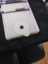 Soporte de pegamento desechable para pestañas, paleta de pegamento para extensión de pestañas, almohadillas, piedra de jade, tamaño pequeño de 100 cm, 2,5 Uds.