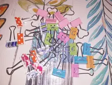 Lote de 5 unids/lote de archivadores de Metal con forma de corazón Kawaii, clip para documentos, marcador de libros, escuela, oficina, regalo de papelería para niños