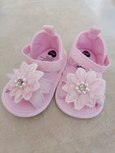 Sandalias de lazo para bebé niña, zapatos de tacón plano para niño pequeño, sandalias de perlas con flores para fiesta de verano y boda