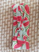 Diadema para niña pequeña, accesorios para el cabello para bebé, lazo de sandía, sombrero recién nacido, diadema con Orejas de conejo, banda para la cabeza de regalo, 1 unidad