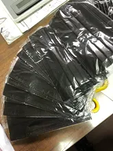 Mascarilla desechable de 3 capas para adultos, máscara no tejida, envuelta individualmente, con filtro negro, 10/100/200/400 Uds.