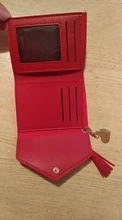 Cartera con colgante de borla para mujer, Cartera de moda de PU, monedero, tarjetero, 2020