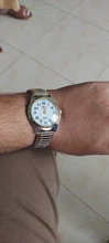 Reloj de cuarzo Vintage para hombre y mujer, pulsera elástica de oro y plata, de negocios, para parejas, para fiesta y oficina, 1 Uds.