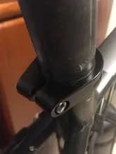 De aleación de aluminio de sujeción sillín bicicleta 28,6/31,8/34,9mm abrazadera del tubo de asiento MTB tubo de sillín de bicicleta abrazadera de sillín