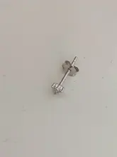 ROXI-Pendientes minimalistas de plata de ley 925, pendientes de botón, bola, delicado, diminuto, pendientes pequeños, de hélice, para cartílago, piercing, 3