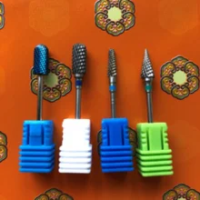 Carburo de tungsteno de MM broca para fresa fresas eléctrica uñas taladro cutícula de pedicura limpiar herramientas para manicura amortiguadores de taladro