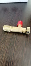 Válvula de seguridad líquida de alta calidad, refrigerante de aire acondicionado R410A R22, adaptador de seguridad de 1/4 pulgadas, partes de herramientas manuales Cn(origin), HOWHI