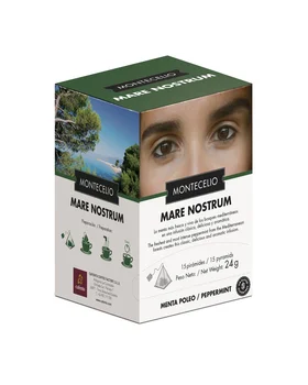 MONTECELIO Infusion Mint Pennyroyal In Pyramids. MONTECELIO Mare Nostrum. Infusion Digestive. 15 pyramids
MONTECELIO Infusion Mint Pennyroyal In Pyramids. MONTECELIO Mare Nostrum. Infusion Digestive. 15 pyramids