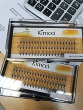 Kimcci de 60 uds maquillaje profesional cúmulo Individual pestañas injerto falsas pestañas con envío gratis