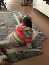 Mono de lana suave para perro, ropa de invierno para perros, pijamas para perros pequeños, trajes para mascotas, ropa con capucha para perros