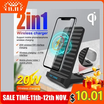 20W Qi Wireless Charger Quick Charger for Samsung Galaxy note 10, for iPhone 11pro Max Fast Charging Stand Padfor Xiaomi Mix 2s
20W Qi Wireless Charger Quick Charger for Samsung Galaxy note 10, for iPhone 11pro Max Fast Charging Stand Padfor Xiaomi Mix 2s