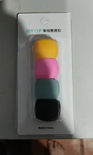 4 Uds devanadera de Cable redondo Clip USB cargador de soporte escritorio ordenado organizador de cables Cable de plomo Cable de escritorio fijo