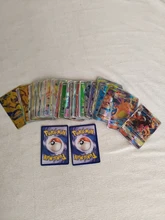 Juego de cartas de Pokemon para niños, cartas brillantes draufeu V VMAX GX de 140V, versión en francés e inglés