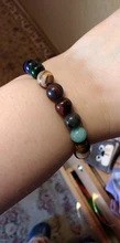 Pulsera de piedras naturales para hombre y mujer, brazalete de cuentas con sistema Solar, Chakra, Yoga, para amantes de los ocho planetas