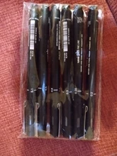 Juego de 6 unidades de pinceles de dibujo, Fineliner, marcador de Arte De Línea Ultra fino, tinta negra 005 01 02 03 05 08 micras, juego de oficina y escuela