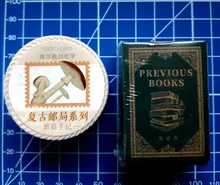 Mr Paper-Cinta adhesiva Retro para oficina de correos, 8 diseños, cinta adhesiva fácil de rasgar