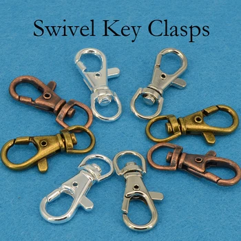 100 pcs - Key Clasp, Key Clips, Trigger Key Snap, SWIVEL CLIPS, Swivel Key Hook, Big Lobster Clasp, Key Chain Supplies Wholesale
100 pcs - Key Clasp, Key Clips, Trigger Key Snap, SWIVEL CLIPS, Swivel Key Hook, Big Lobster Clasp, Key Chain Supplies Wholesale