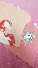 Camiseta de unicornio de manga corta de algodón Unisex, ropa para niños de 2 a 8 años, verano, 2020