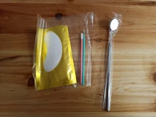 Espejo para Injerto de extensiones de pestañas, herramienta de maquillaje con mango de acero inoxidable para el cuidado bucal