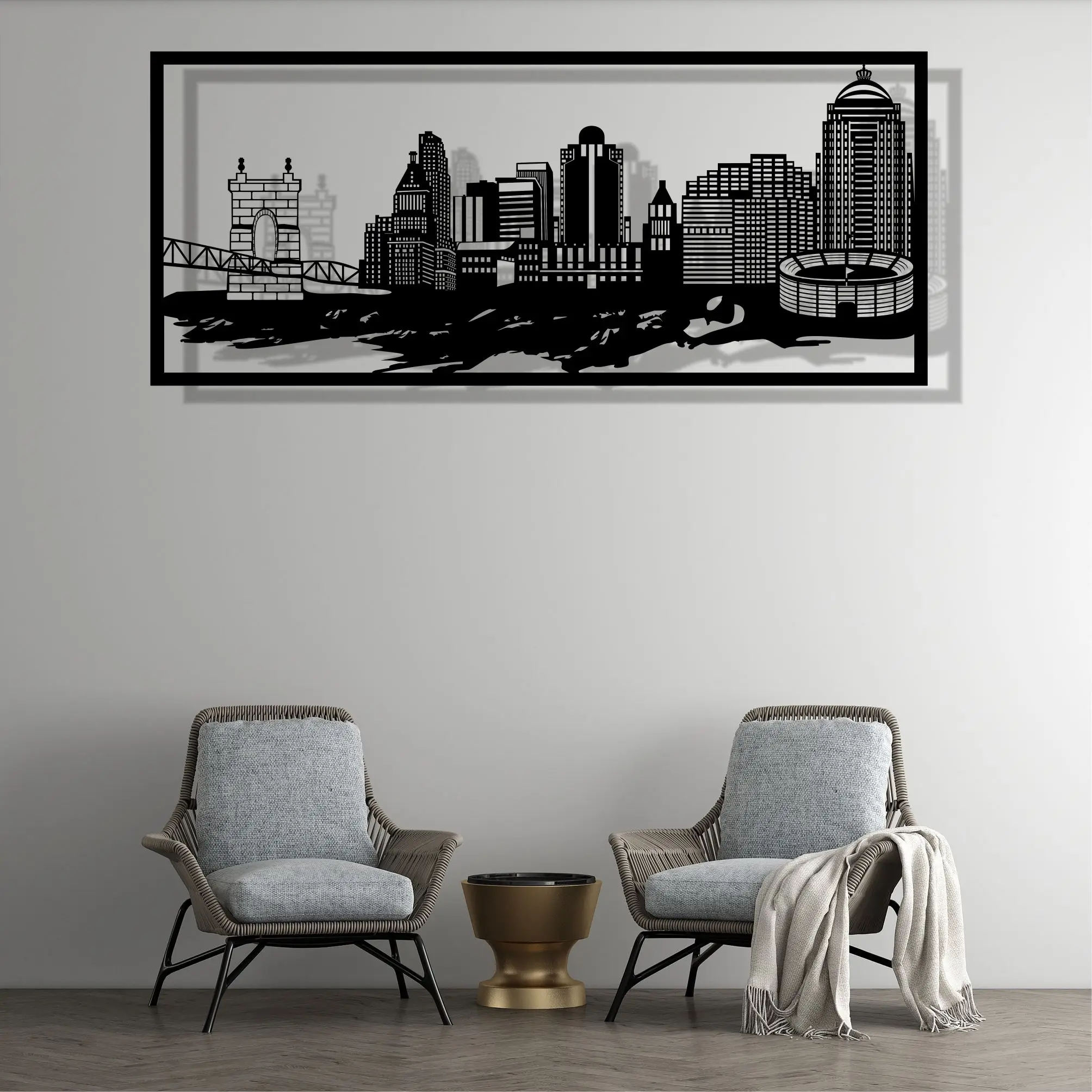 Metal Wall Art, Cincinnati, Metal Wall Decor, Home Interior Decoration, Living Room Decor
Metal Wall Art, Cincinnati, Metal Wall Decor, Home Interior Decoration, Living Room Decor