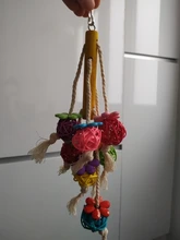 Juguetes de loros para pájaro, columpio para mascota, Pájaro de mimbre colorido, cuerda, juguetes de loros, juguete colgante para escalar