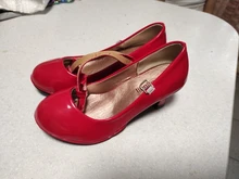 Zapatos Infantiles para niñas, calzado con lazo de cuero para fiesta de Baile de Princesa, brillantes, Color rojo sólido, tacón alto, de cuero de moda, oferta de otoño