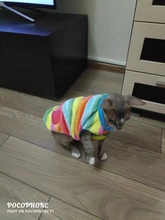 Ropa de Gato caliente para mascotas pequeñas, disfraces de gatos de dibujos animados, lana suave, abrigo de gatito, chaqueta, Otoño e Invierno