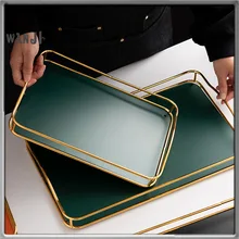 WANJI Luxury Rectangle Metal Tea Tray Living Room Desktop Storage Serving Tray Fruit Tray Decorative Household Teaware Tools
WANJI Luxury Rectangle Metal Tea Tray Living Room Desktop Storage Serving Tray Fruit Tray Decorative Household Teaware Tools