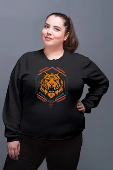 Angemiel Wear Striped Printed Tiger Black Women Sweatshirts
Angemiel Wear Striped Printed Tiger Black Women Sweatshirts