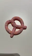 BPA libre silicona dentición alimentos grado Pequeña barra collar de dentición DIY regalos de la ducha de bebé animales de dibujos animados bebé vamos a hacer 1pc