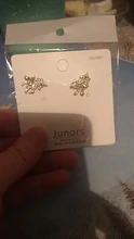 Pendientes de unicornio con tuerca para mujer, aretes de circonia cúbica de oro con diseño de Hada de los animales, joyería para fiesta de cumpleaños