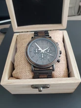 BOBO BIRD reloj de madera para hombre erkek kol saati reloj de madera elegante de lujo cronógrafo relojes militares de cuarzo en caja de regalo de madera