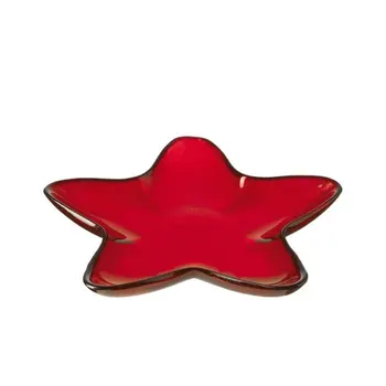 TRAY NAV. STAR RO 29CM GLASS ROSSO LEONARDO 
TRAY NAV. STAR RO 29CM GLASS ROSSO LEONARDO